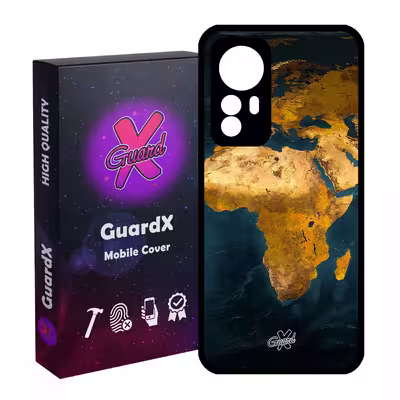 کاور گارد ایکس طرح Map مدل Glass10291 مناسب برای گوشی موبایل شیائومی Mi 12 Pro/Mi 12S Pro
