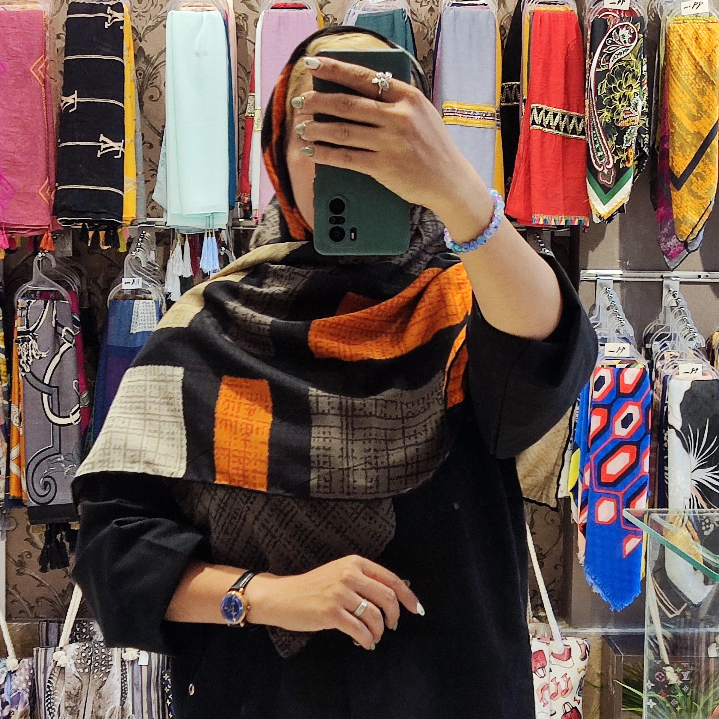 روسری نخی قواره 120