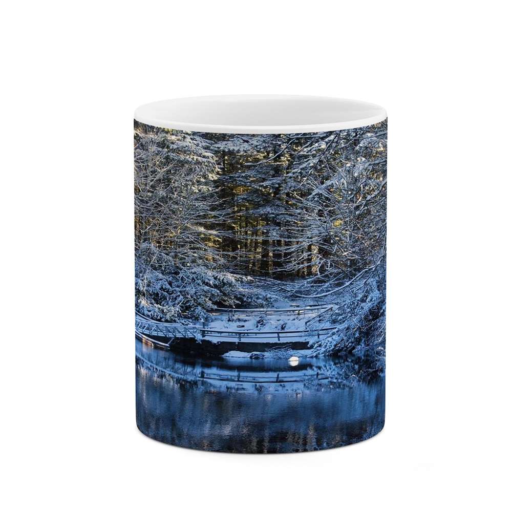 ماگ کاکتی طرح منظره برفی مدل mgs15026