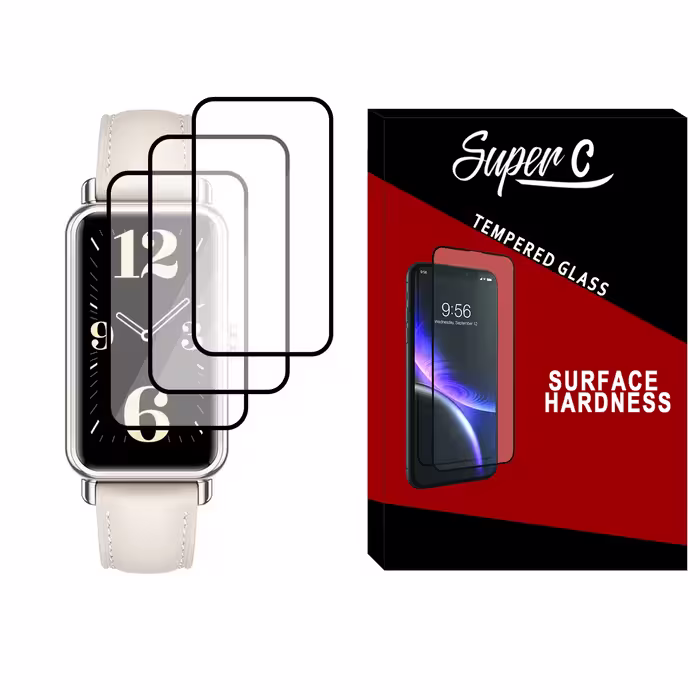محافظ صفحه نمایش نانو سوپرسی مدل SRC مناسب برای ساعت هوشمند هوآوی Watch Fit mini بسته سه عددی