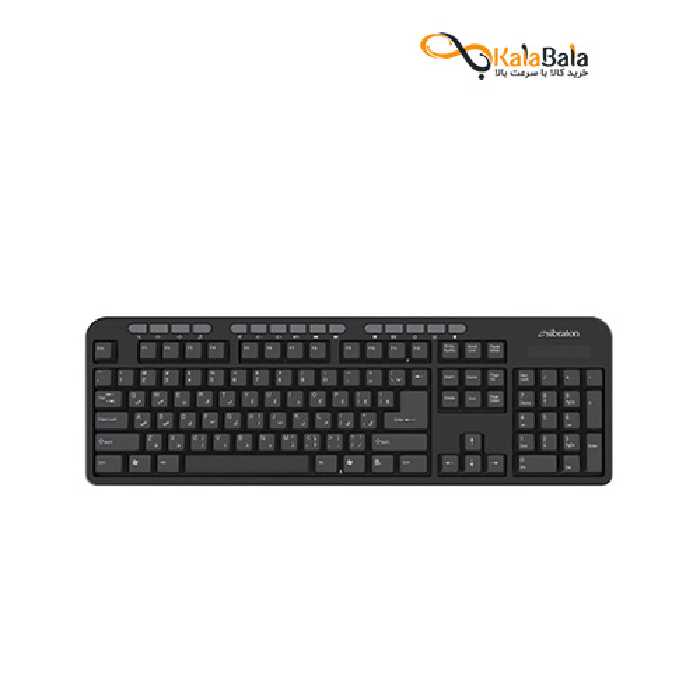 خرید و قیمت صفحه کلید بی‌سیم سیبراتون مدل SKB566W با حروف فارسی