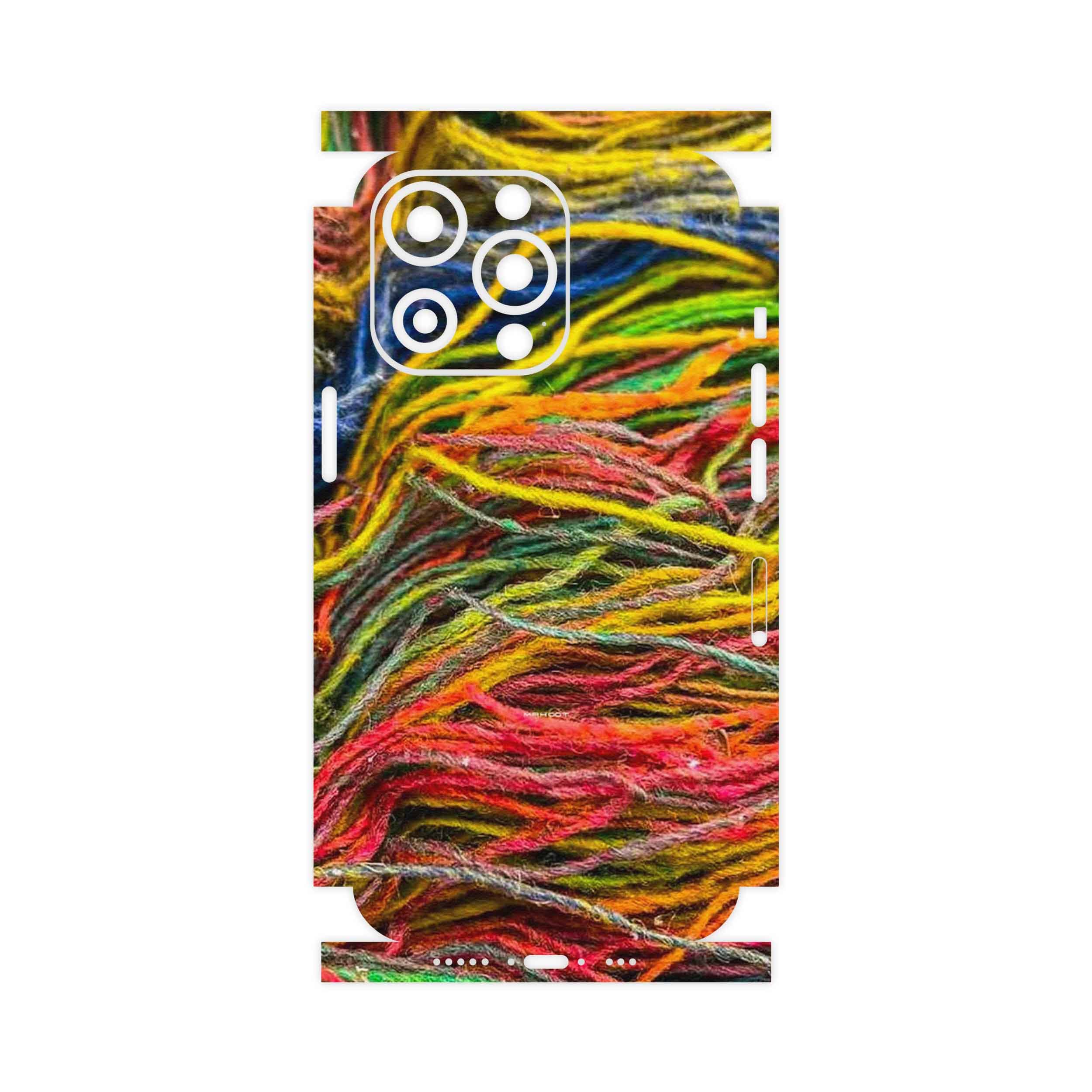 برچسب پوششی ماهوت مدل Fabric Texture 9-FullSkin مناسب برای گوشی موبایل اپل iphone 13 Pro