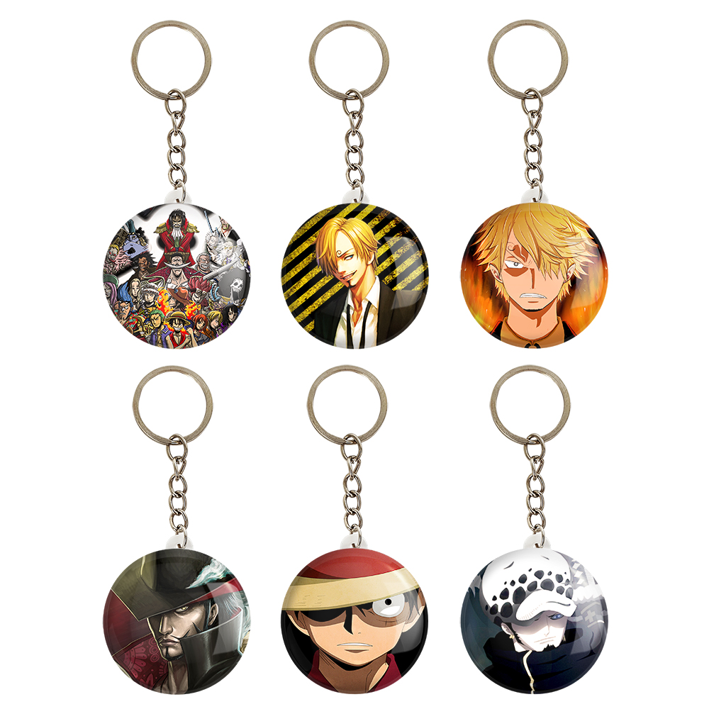 جاکلیدی خندالو مدل انیمه One Piece کد 455B مجموعه 6 عددی