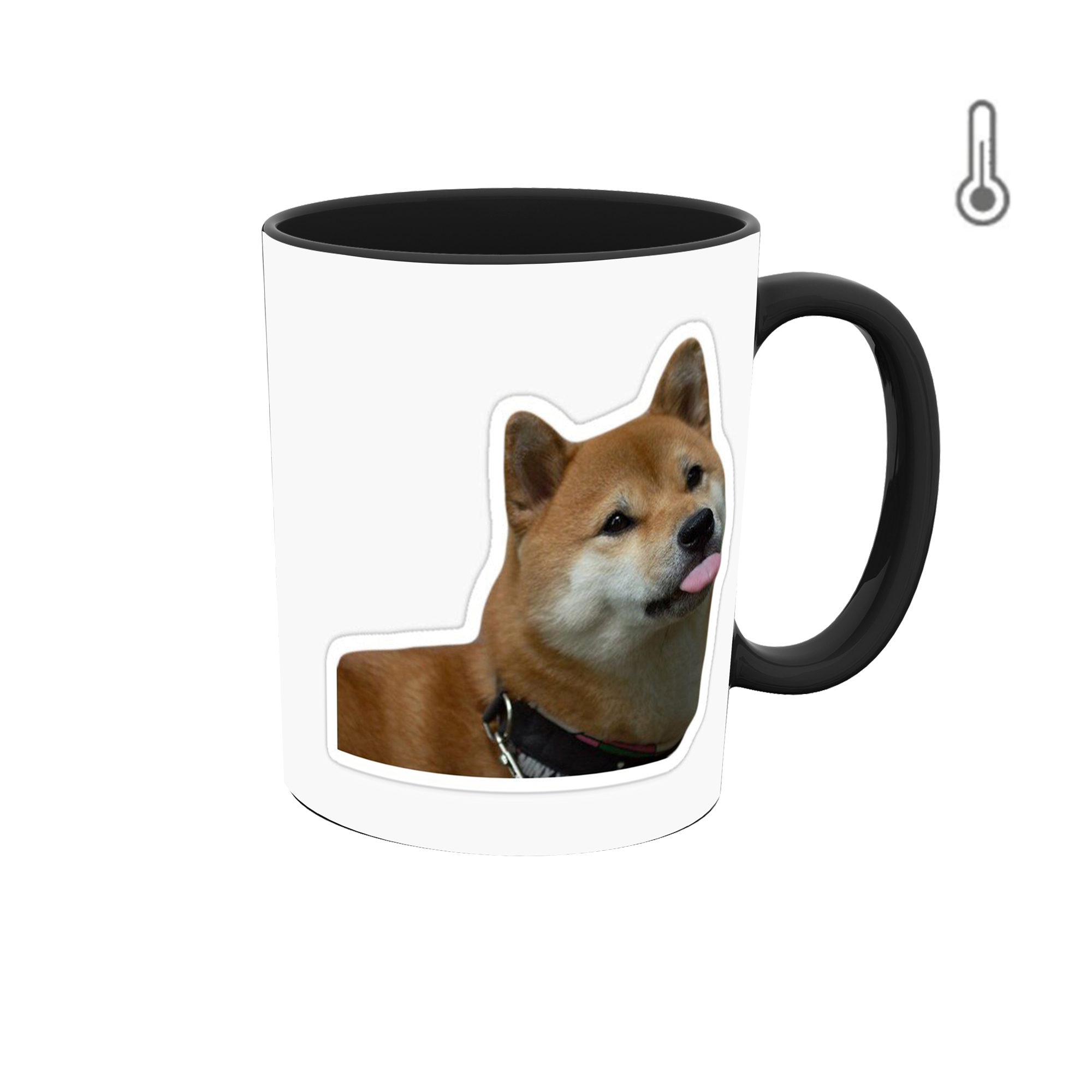 ماگ حرارتی طرح فان استیکر سگ میم 