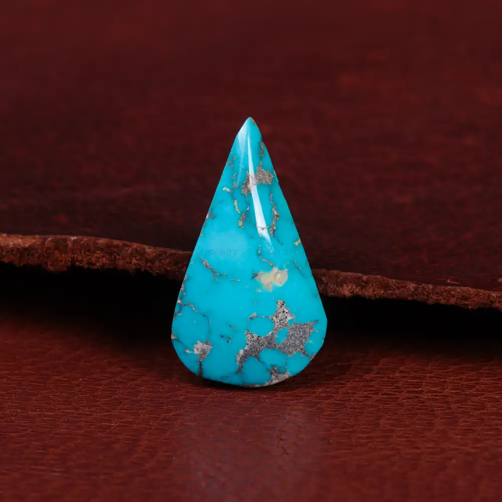 نگین فیروزه شجری کد 15370 - جواهری مشاهیر