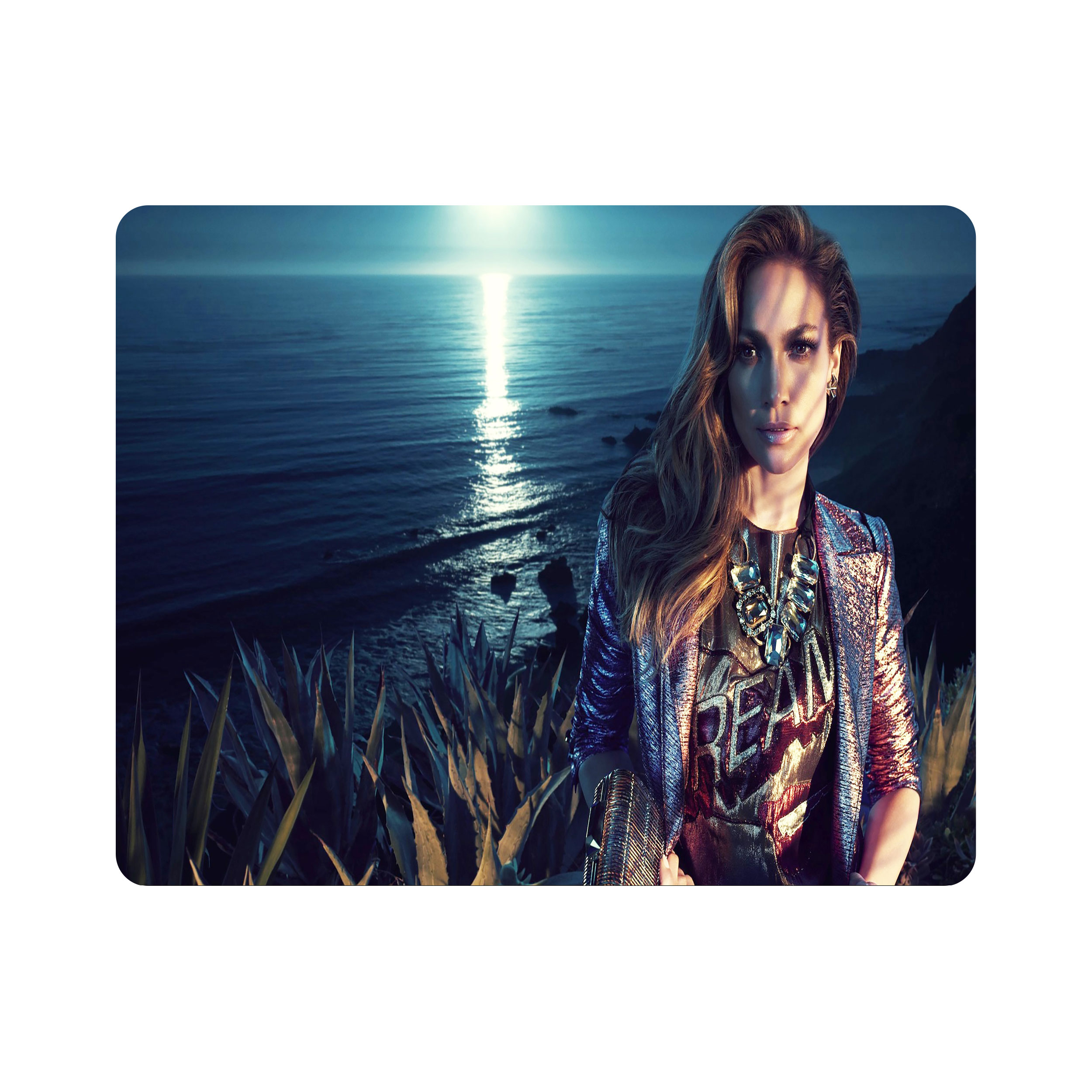 ماوس پد اطلس آبی طرح خواننده جنیفر لوپز  مدل T5795