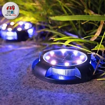 چراغ سولار خورشیدی 4 عددی گرد