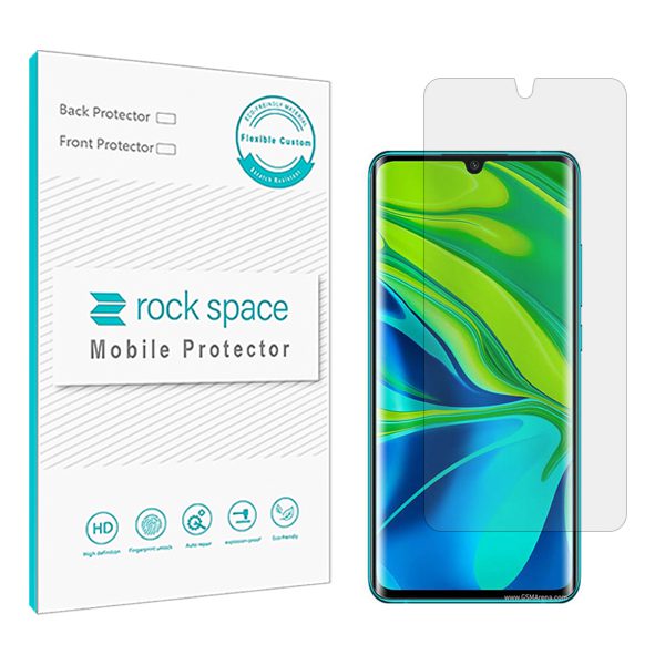 گلس شیائومی Xiaomi Mi Note 10 مدل نانو هیدروژل شفاف برند راک اسپیس کد S