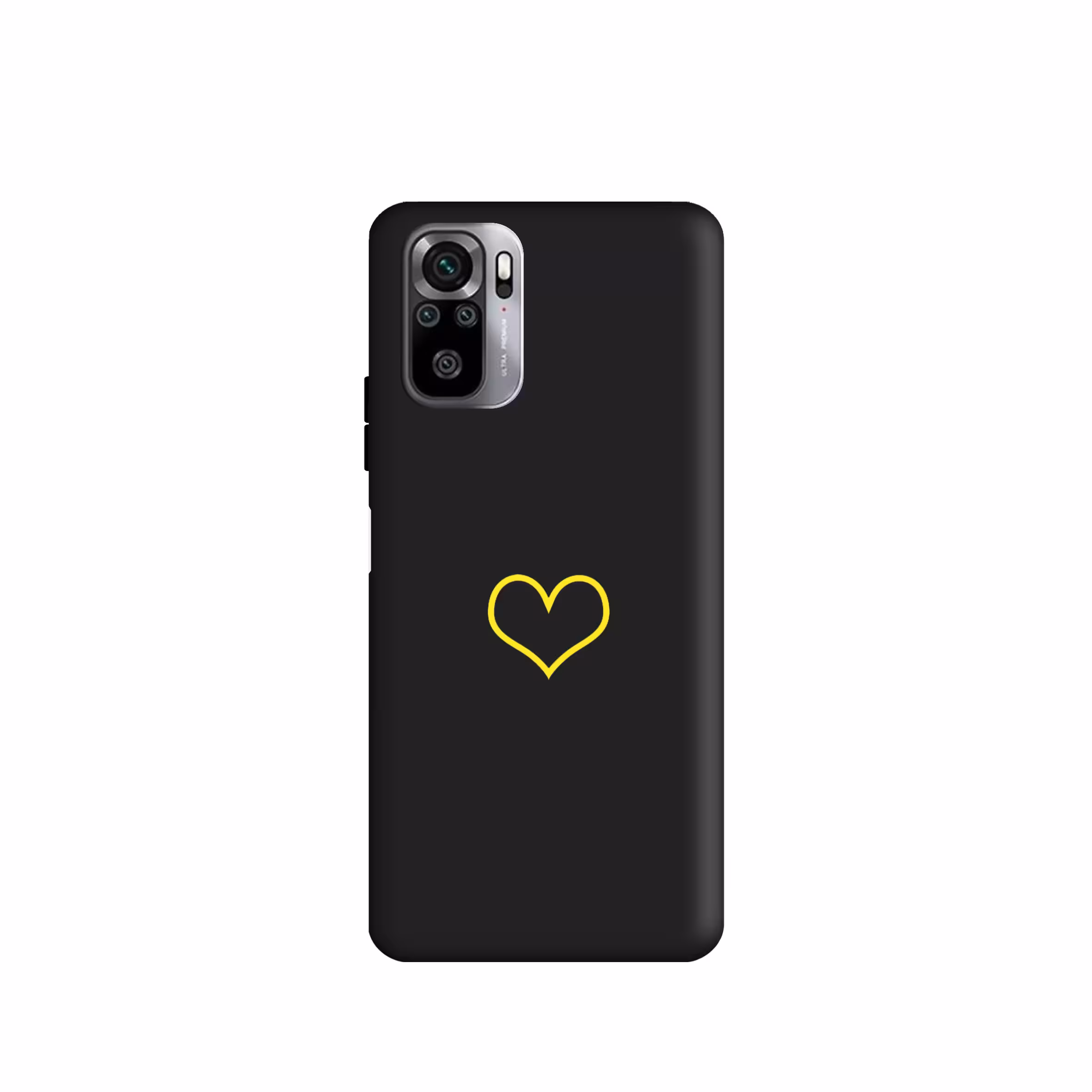 کاور طرح  قلب زرد کد u2176 مناسب برای گوشی موبایل شیائومی Redmi Note10 4G / Redmi Note10 Lite