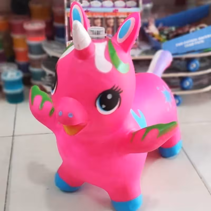 اسباب بازی اسب بادی شاخ دار