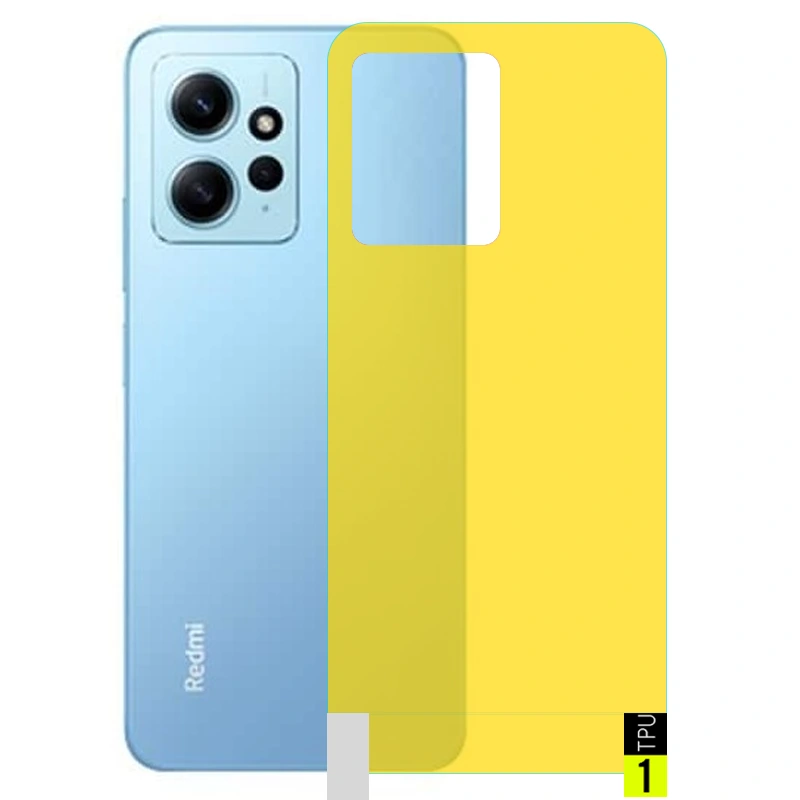 برچسب نانو پشت گوشی Xiaomi Redmi Note 12 4G مدل فول کاور شفاف آنتی شوک