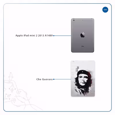 برچسب پوششی ماهوت مدل Che-Guevara مناسب برای تبلت اپل iPad mini 2 2013 A1489