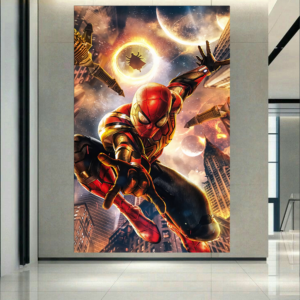 تابلو بوم طرح مرد عنکبوتی مدل Spiderman No Way Home کد AR2632