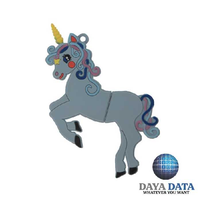 فلش مموری فانتزی دایا دیتا تک شاخ (ایستاده روی پا) مدلPF1019-7 ظرفیت128GB-USB2