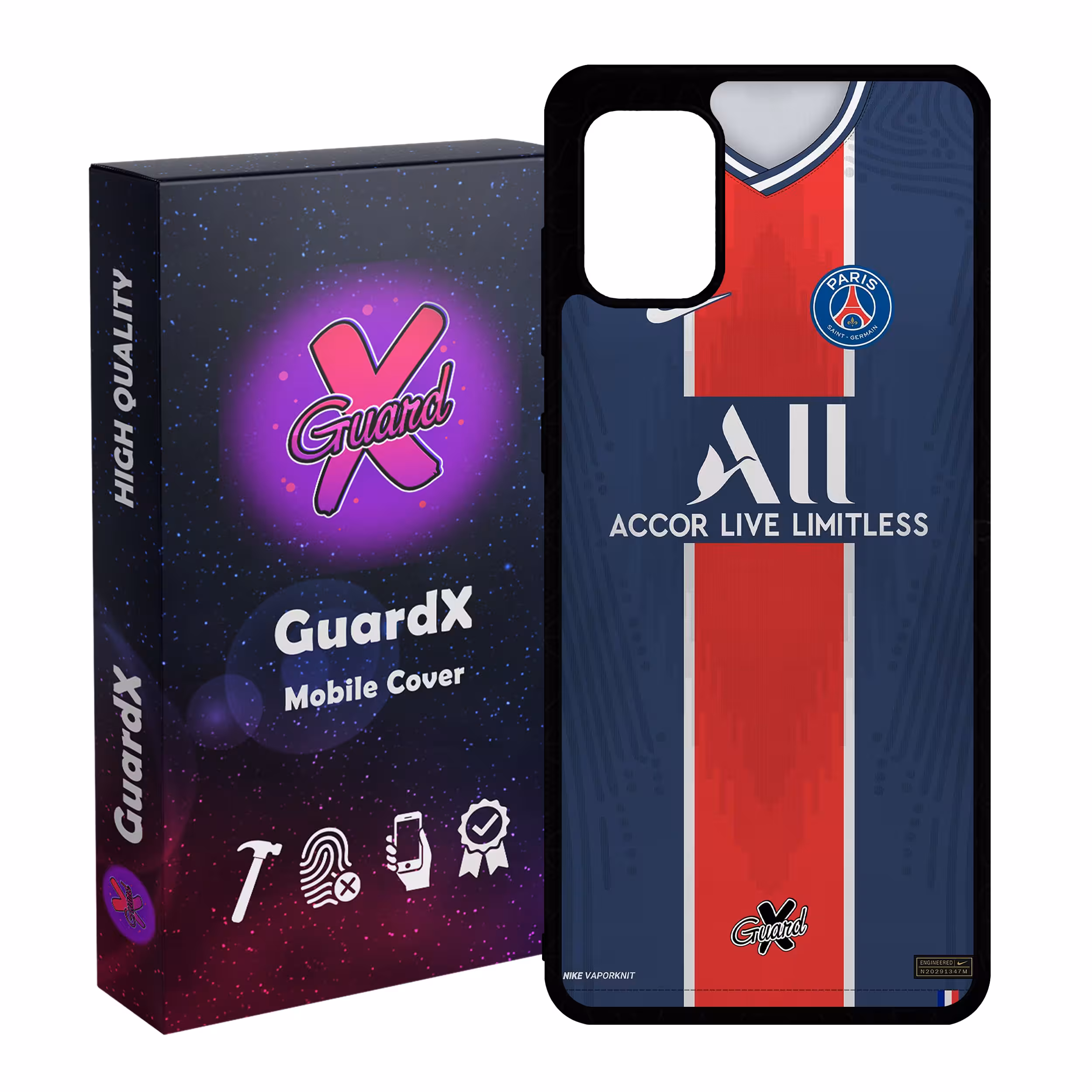کاور گارد ایکس طرح PSG مدل Glass10255 مناسب برای گوشی موبایل سامسونگ Galaxy A31