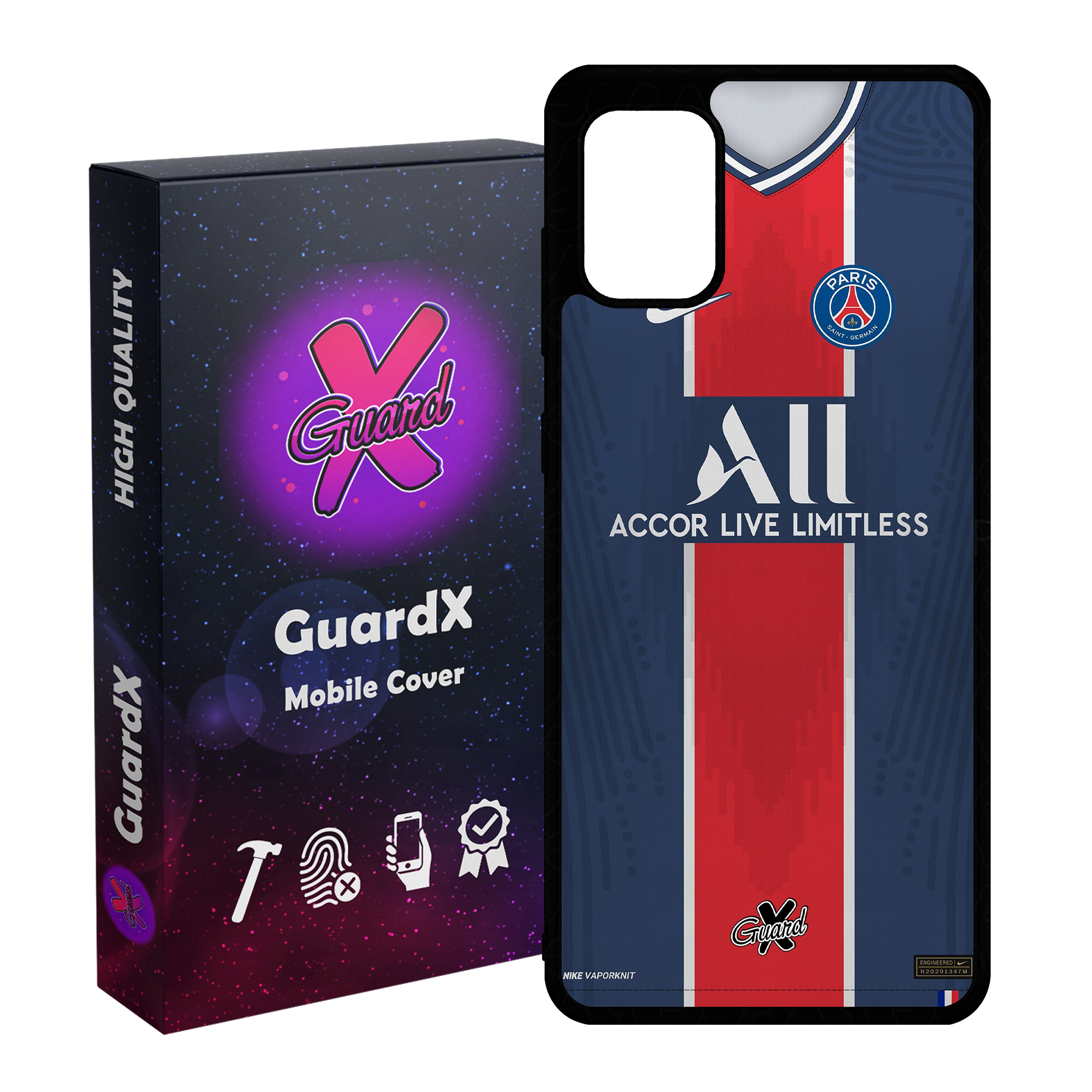 کاور گارد ایکس طرح PSG مدل Glass10255 مناسب برای گوشی موبایل سامسونگ Galaxy A31