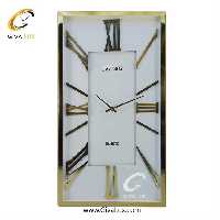 ساعت دیواری اورجینال آرتمیس آلیاژ فلزی طلایی| کد رفرنس 20007، مدل: 2028GoldWhite