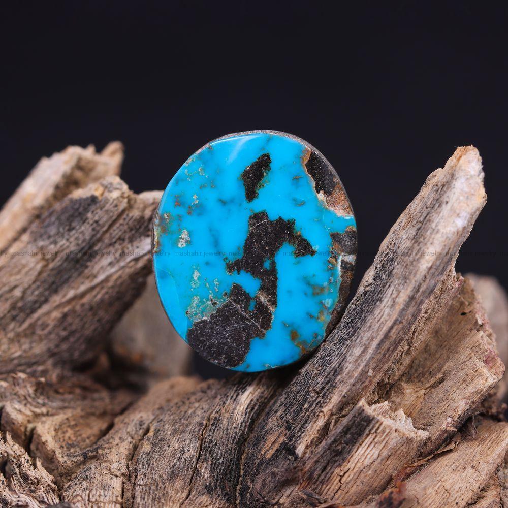 نگین فیروزه شجری کد 12003 - جواهری مشاهیر