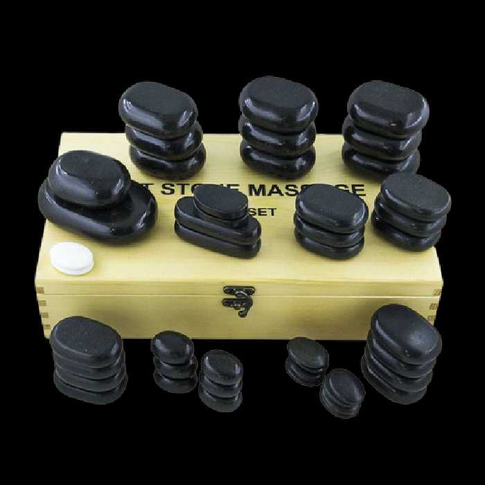 ست سنگ ماساژ بازالت 45 عددی