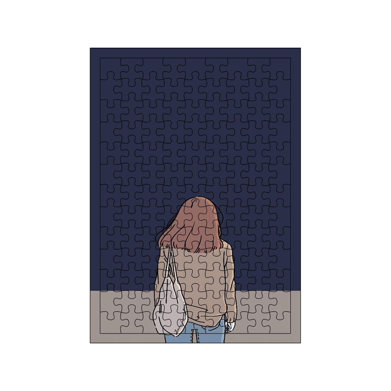 پازل 117 تکه مدل دختر کد 482