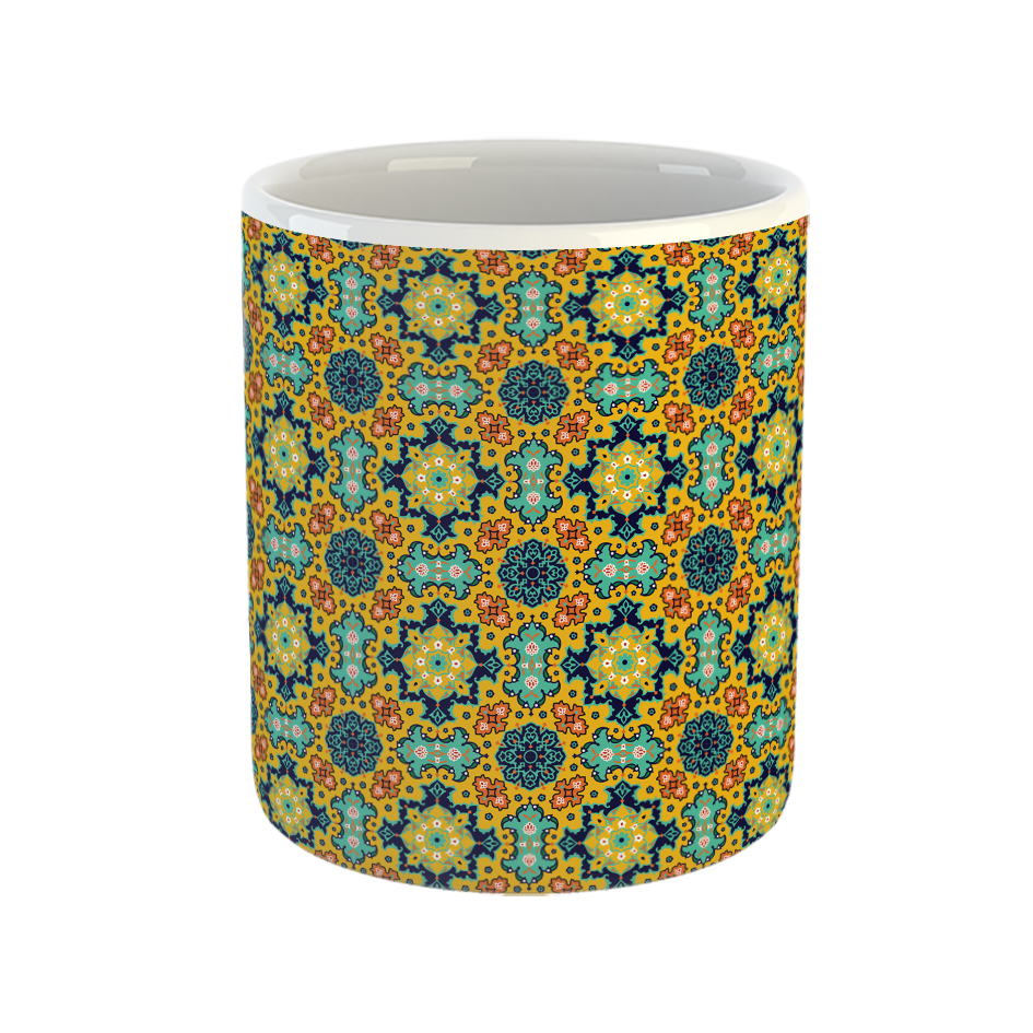 ماگ طرح کاشی اسلیمی کد 020