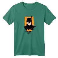 تی شرت آستین کوتاه بچگانه مدل بتمن کد 13 رنگ سبز سدری