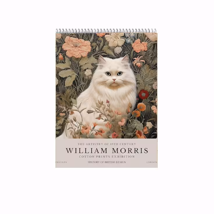 دفتر شطرنجی 100 برگ طرح William | چاوه