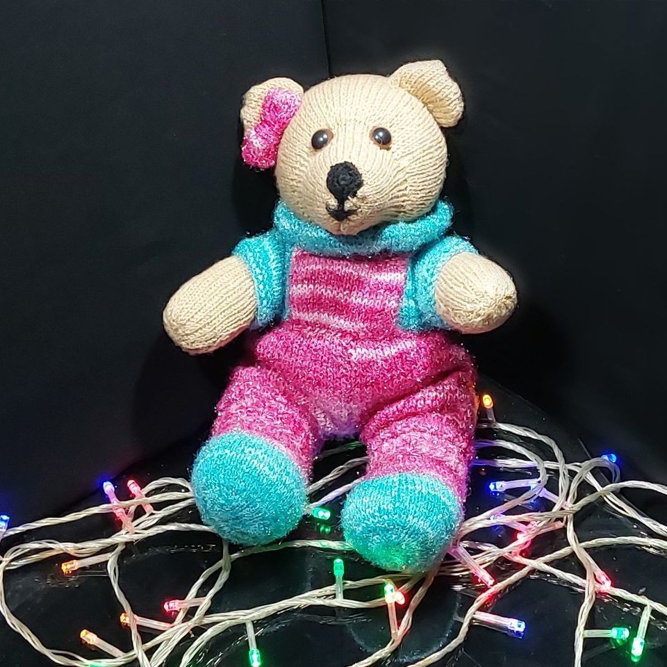 عروسک بافتنی خرس راشل 