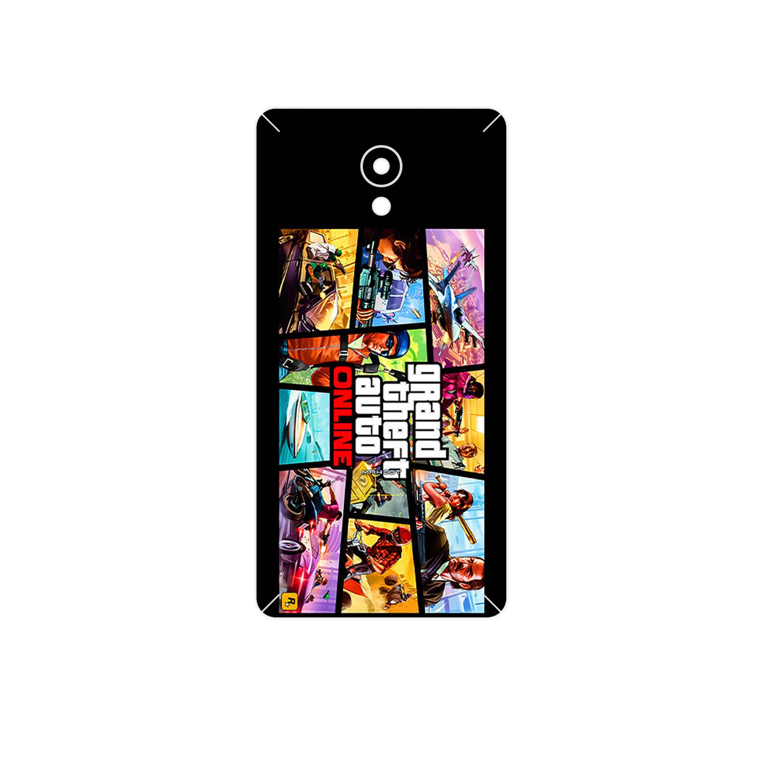 برچسب پوششی ماهوت مدل GTA Online Game Series مناسب برای گوشی موبایل لنوو Vibe P2