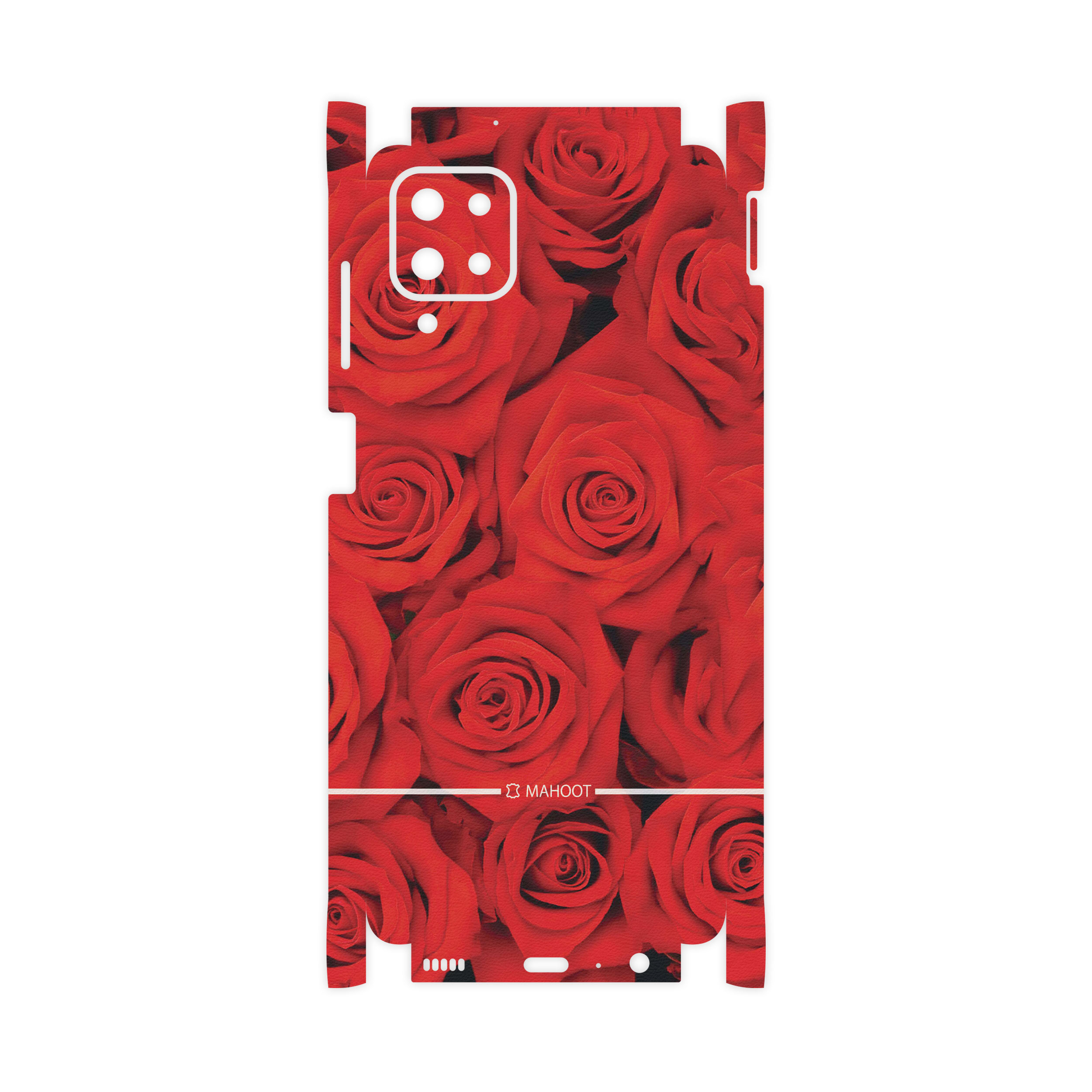 برچسب پوششی ماهوت مدل Red-Flower-FullSkin مناسب برای گوشی موبایل سامسونگ Galaxy A12