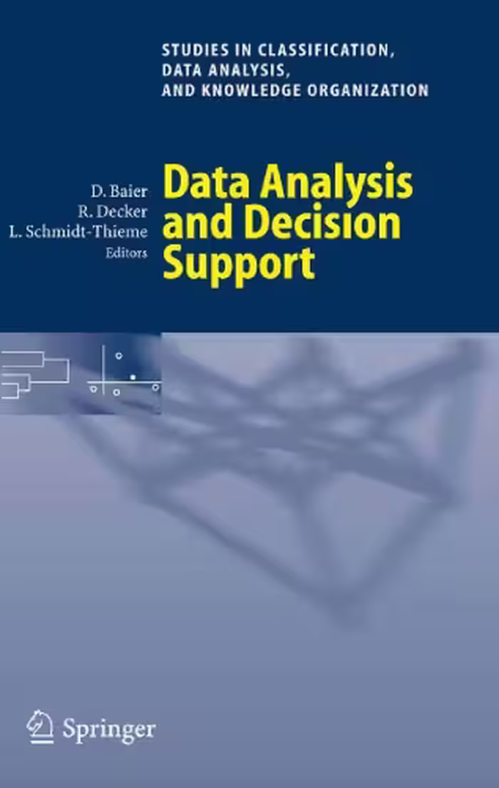 خرید و دانلود نسخه کامل کتاب Data Analysis and Decision Support D Baier et al