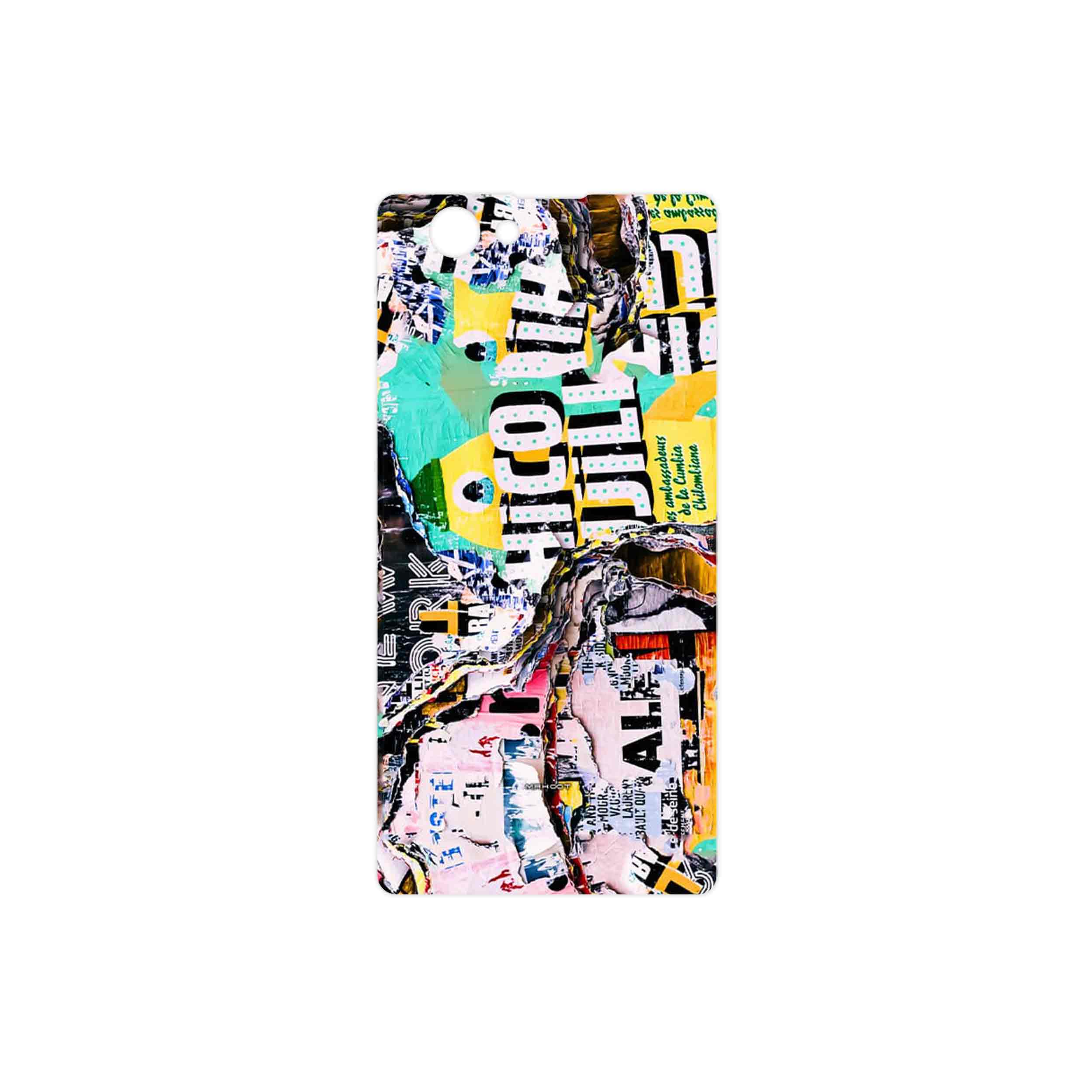 برچسب پوششی ماهوت مدل Collage of Teared Paper مناسب برای گوشی موبایل سونی Xperia Z1 Compact