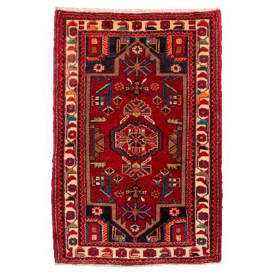 فرش قدیمی دستباف یک متری سی پرشیا کد 185152