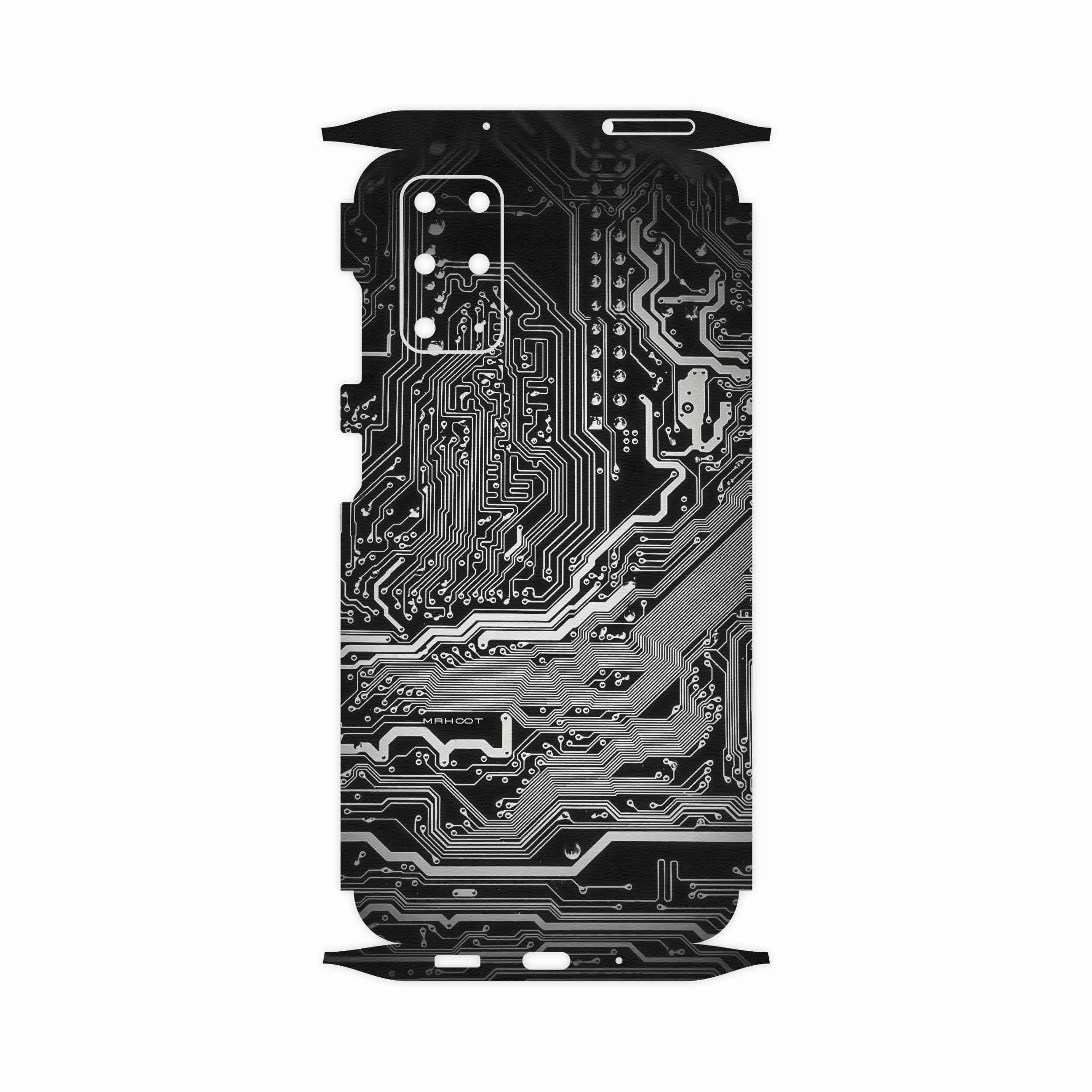 برچسب پوششی ماهوت مدل Black Printed Circuit Board-FullSkin مناسب برای گوشی موبایل سامسونگ Galaxy S20 Plus