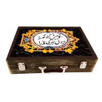 جعبه هدیه مدل چمدان طرح کاشی کد WSL550
