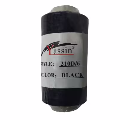 نخ دوخت چرم دوزی یاسین کد 210D/6-Black