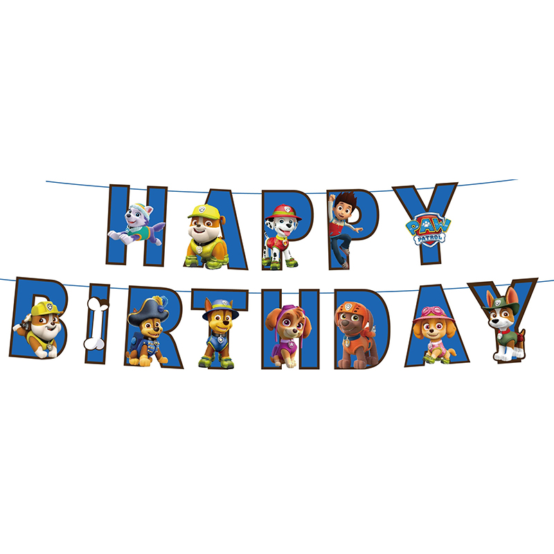  ریسه تولد مدل تولد مبارک طرح سگ های نگهبان مدل blue paw team کد 28