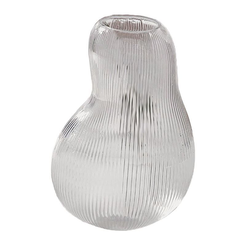 گلدان شیشه ای مدل اسکواش