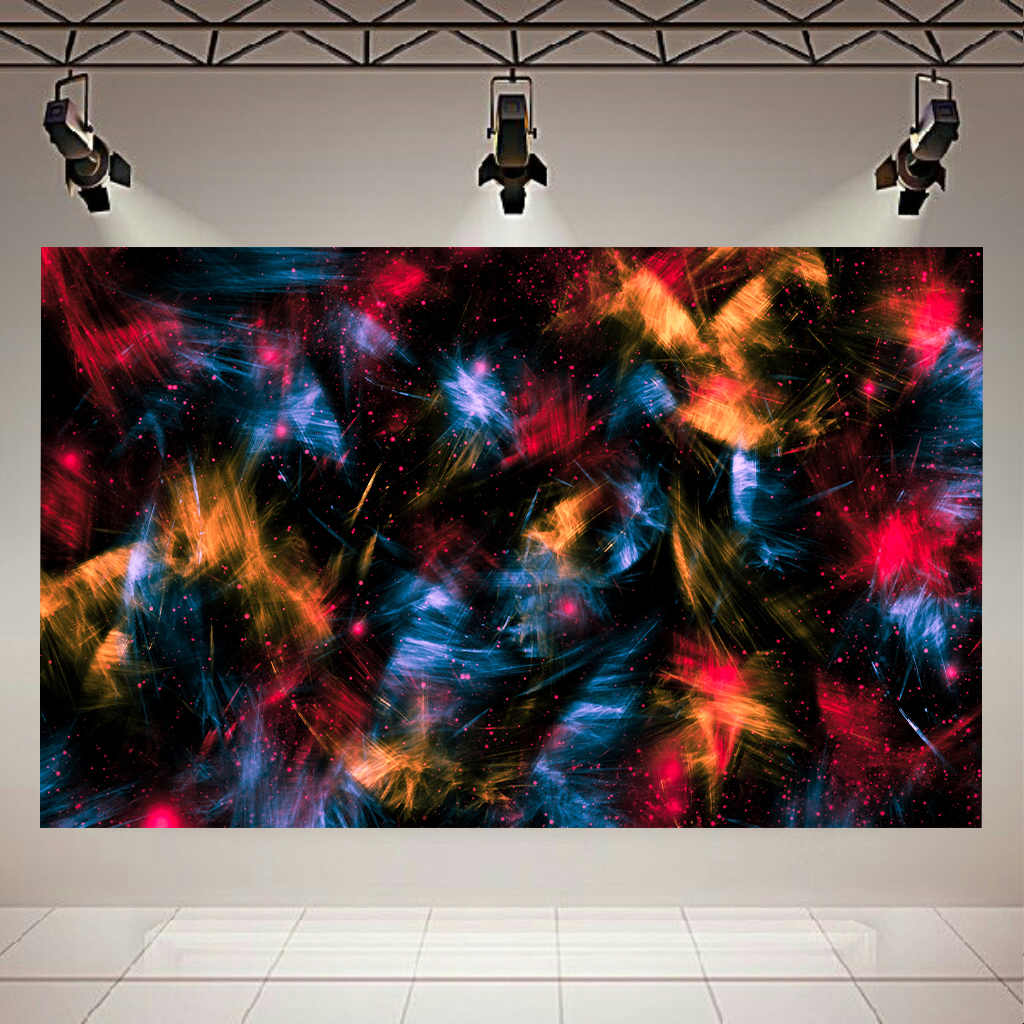 تابلو بوم طرح مدرن نگاره ی رنگ ها مدل Color Light Formations کد AR2949