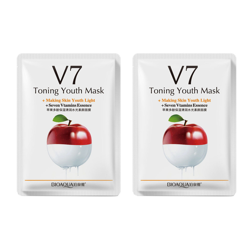 ماسک صورت بایو آکوا مدل APL v7  وزن 30 گرم بسته 2 عددی 