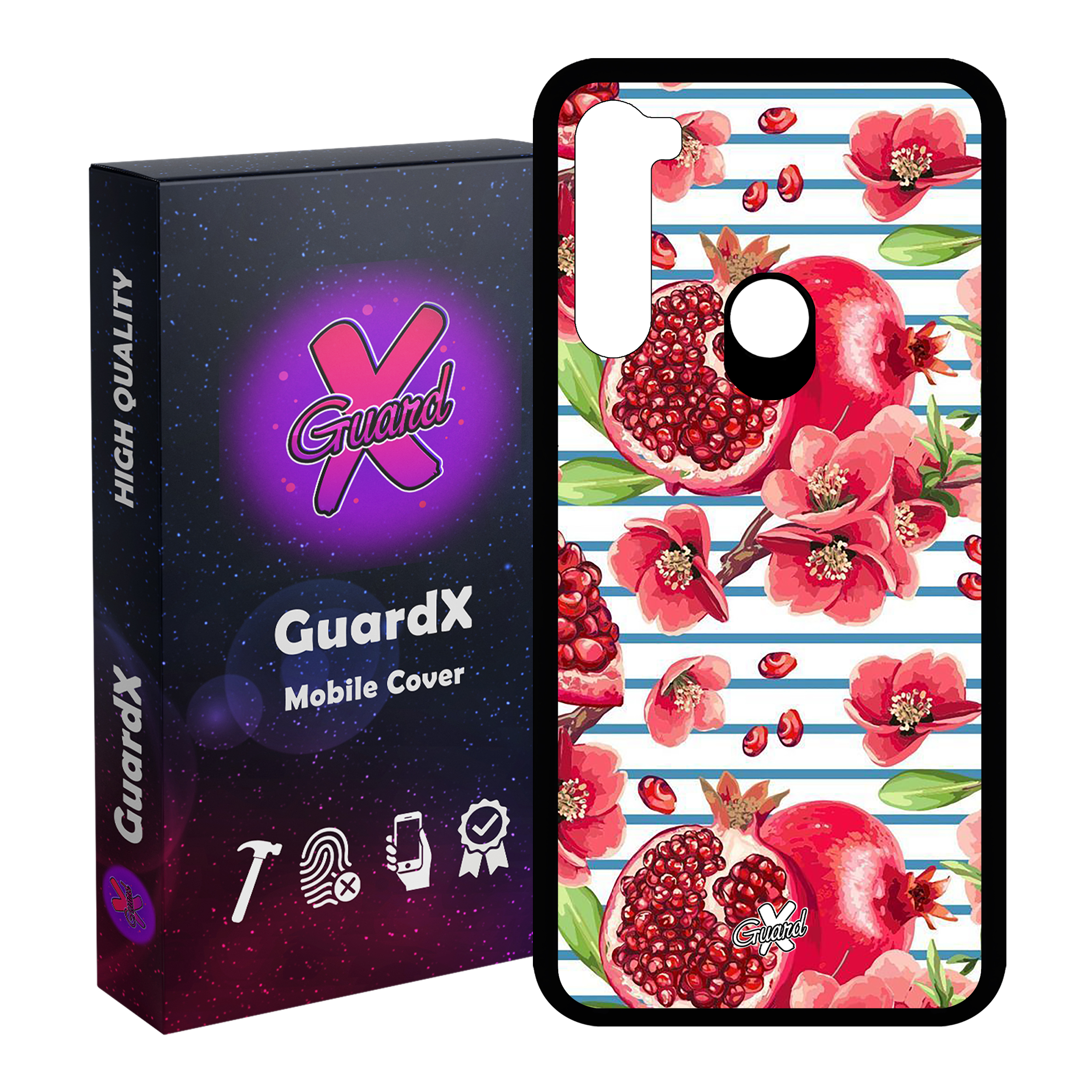 کاور گارد ایکس طرح انار مدل Glass10396 مناسب برای گوشی موبایل شیائومی Redmi Note 8