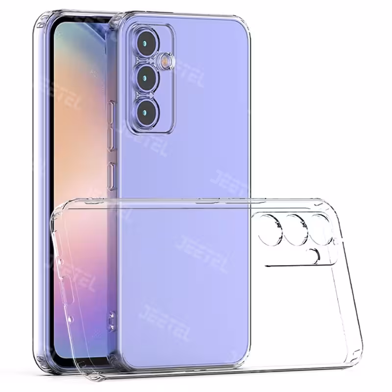قاب شفاف گوشی Samsung Galaxy A35 مدل ژله ای محافظ لنزدار