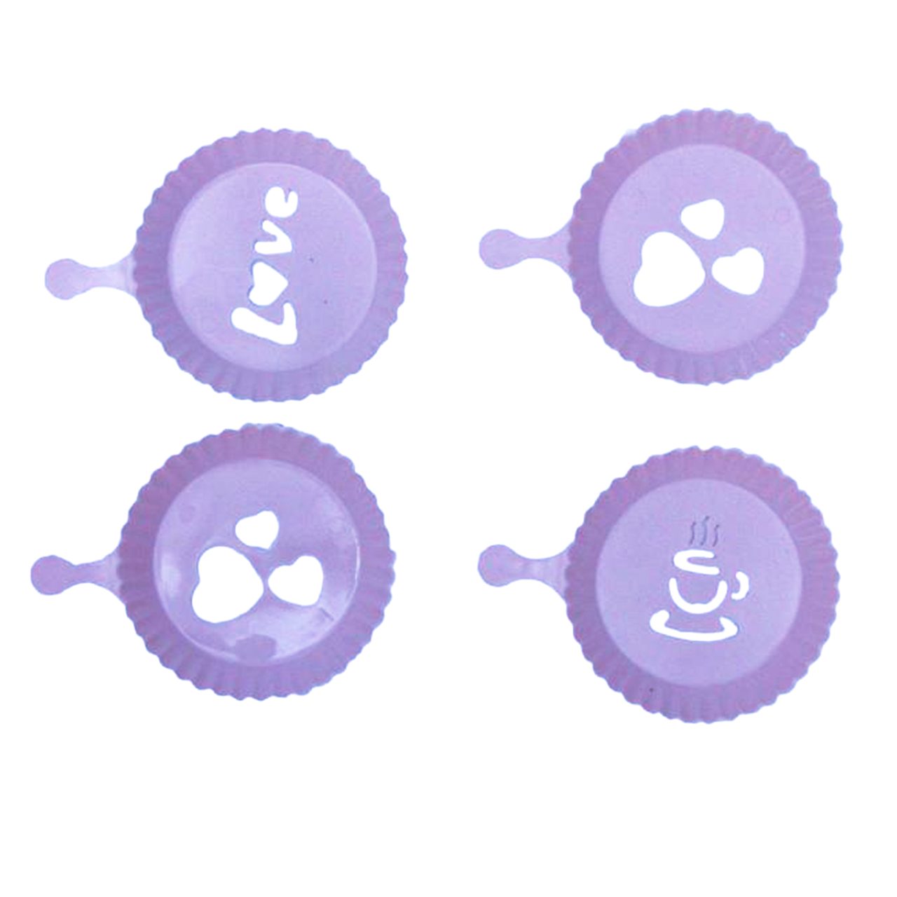 شابلون تزیینی تاپ استار مدل Tatli Suzleme مجموعه 4 عددی