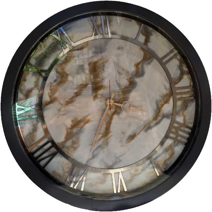 ساعت دیواری مدل رزینی