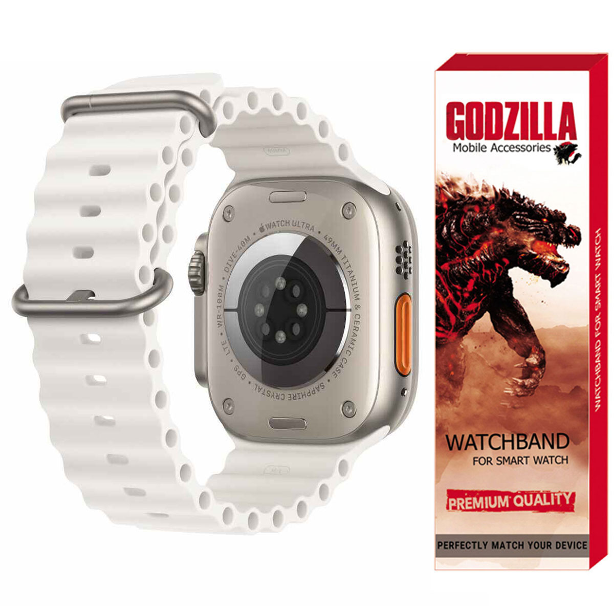 بند گودزیلا مدل G-Ocean مناسب برای اپل واچ سری 42 / 44 / 45 / 49 میلی متر