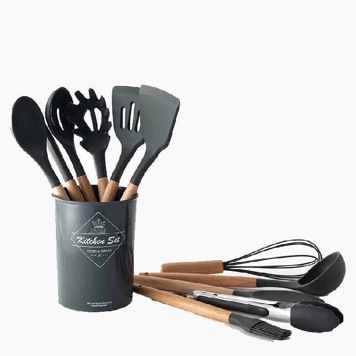 سرویس کفگیر و ملاقه 12 پارچه پرنس هوم مدل KITCHEN SET