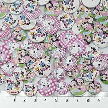 دکمه عروسکی طرح چوب 496 - 3 سایز