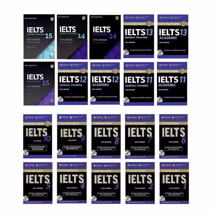 کتاب Cambridge English IELTS اثر جمعی از نویسندگان انتشارات هدف نوین 20 جلدی