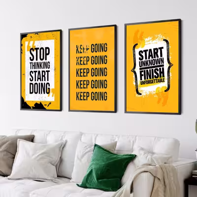 تابلو مدل انگیزشی Keep Doing کد S0103-b مجموعه 3 عددی