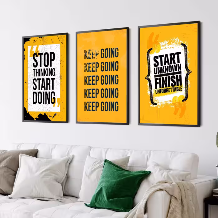 تابلو مدل انگیزشی Keep Doing کد S0103-b مجموعه 3 عددی